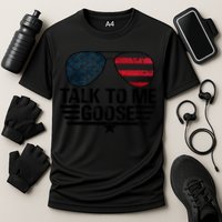 Talk To Me Goose USA Flag Sunglasses Cooling Performance Crew T-Shirt