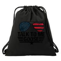Talk To Me Goose USA Flag Sunglasses Drawstring Bag