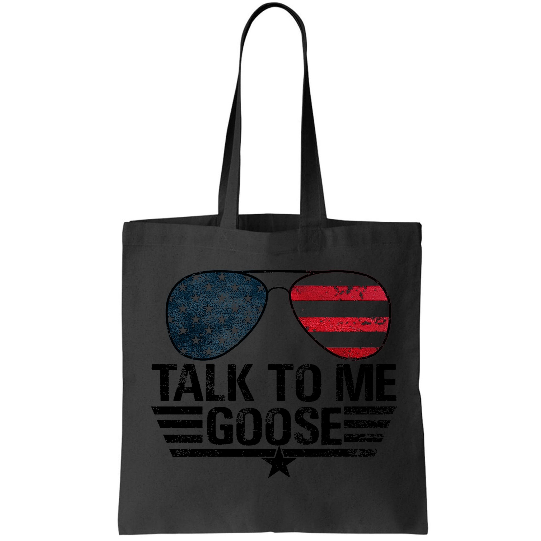 Talk To Me Goose USA Flag Sunglasses Bag