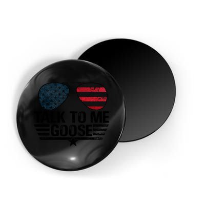 Talk To Me Goose USA Flag Sunglasses Magnet
