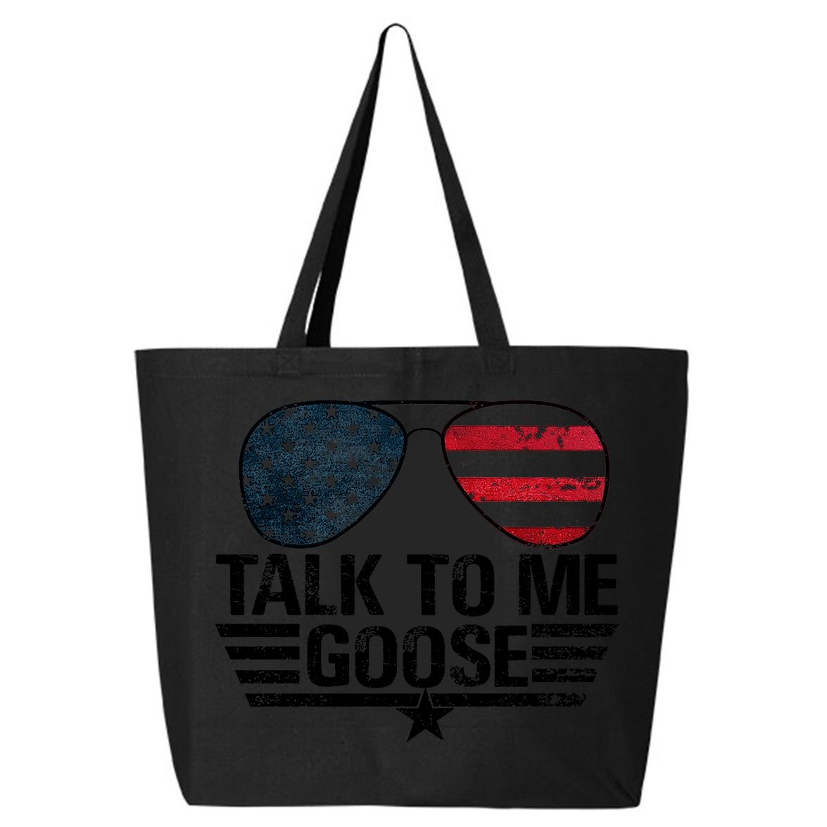 Talk To Me Goose USA Flag Sunglasses 25L Jumbo Tote