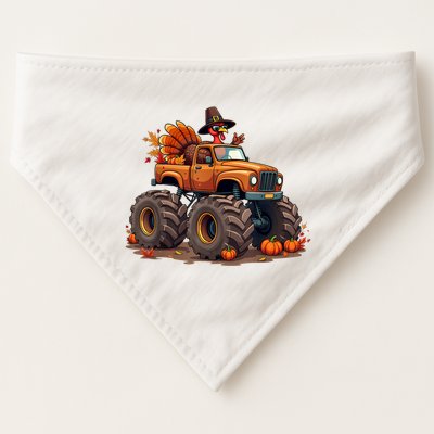 Thanksgiving Turkey Monster Truck USA-Made Doggie Bandana