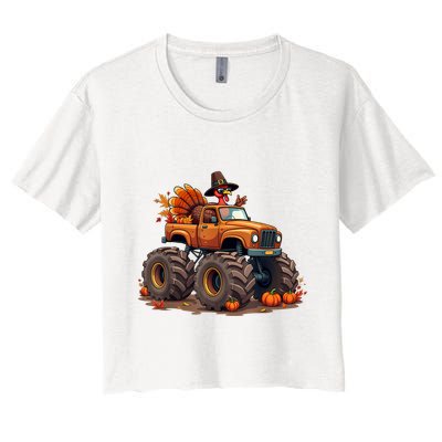 Thanksgiving Turkey Monster Truck Crop Top