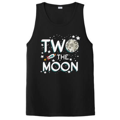 Two The Moon 2nd Birthday Gift For 2 Year Old PosiCharge Competitor Tank