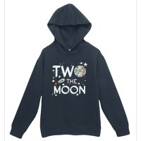 Two The Moon 2nd Birthday Gift For 2 Year Old Urban Pullover Hoodie