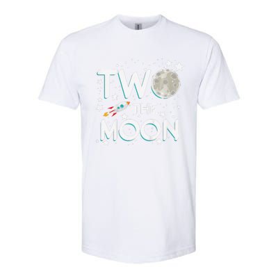 Two The Moon 2nd Birthday Gift For 2 Year Old Softstyle® CVC T-Shirt