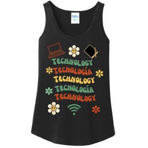 technology teacher maestro de tecnología Ladies Essential Tank