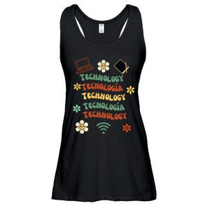 technology teacher maestro de tecnología Ladies Essential Flowy Tank