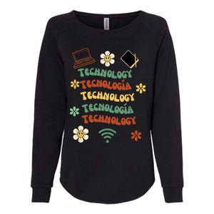 technology teacher maestro de tecnología Womens California Wash Sweatshirt