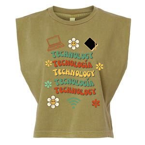 technology teacher maestro de tecnología Garment-Dyed Women's Muscle Tee