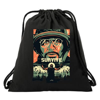 Tropic Thunder Movie, Survive,  Drawstring Bag