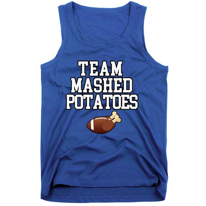 Thanksgiving Team Mashed Potatoes Football Tank Top