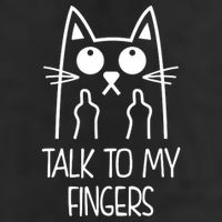 Talk To My Fingers 7 Panel Mesh Trucker Snapback Hat