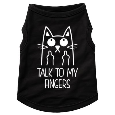 Talk To My Fingers Doggie Tank