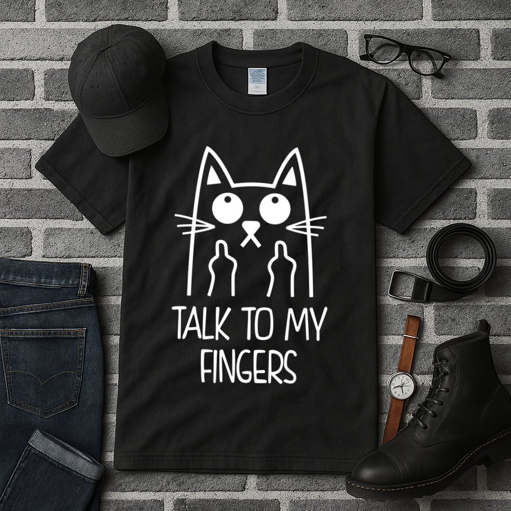 Talk To My Fingers Tall T-Shirt