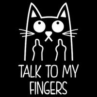 Talk To My Fingers 7-Panel Snapback Hat