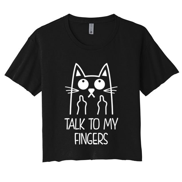 Talk To My Fingers Crop Top