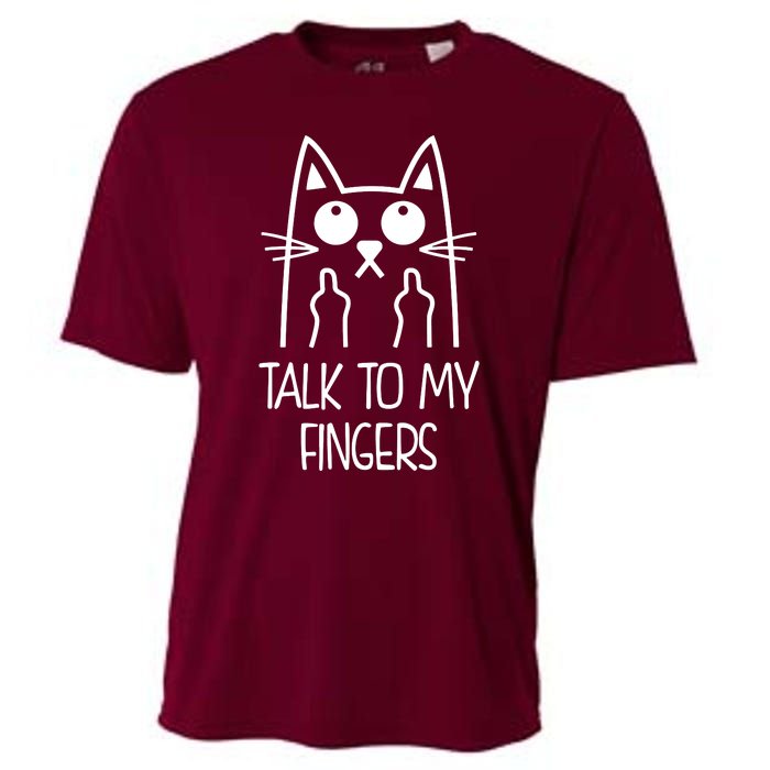 Talk To My Fingers Cooling Performance Crew T-Shirt