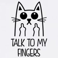 Talk To My Fingers Garment-Dyed Sweatshirt