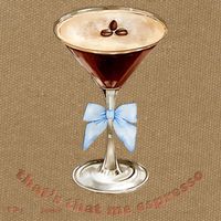 That’S That Me Espresso Espresso Martini Blue Bow Cotton Canvas Backpack