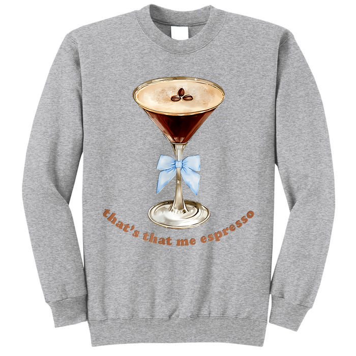 That’S That Me Espresso Espresso Martini Blue Bow Tall Sweatshirt