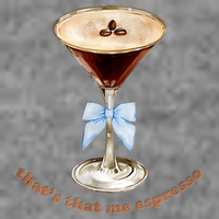 That’S That Me Espresso Espresso Martini Blue Bow Tall Sweatshirt