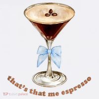 That’S That Me Espresso Espresso Martini Blue Bow Cool Comfort Performance Bucket Hat