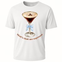 That’S That Me Espresso Espresso Martini Blue Bow Cooling Performance Crew T-Shirt