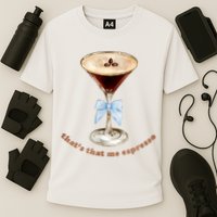 That’S That Me Espresso Espresso Martini Blue Bow Cooling Performance Crew T-Shirt