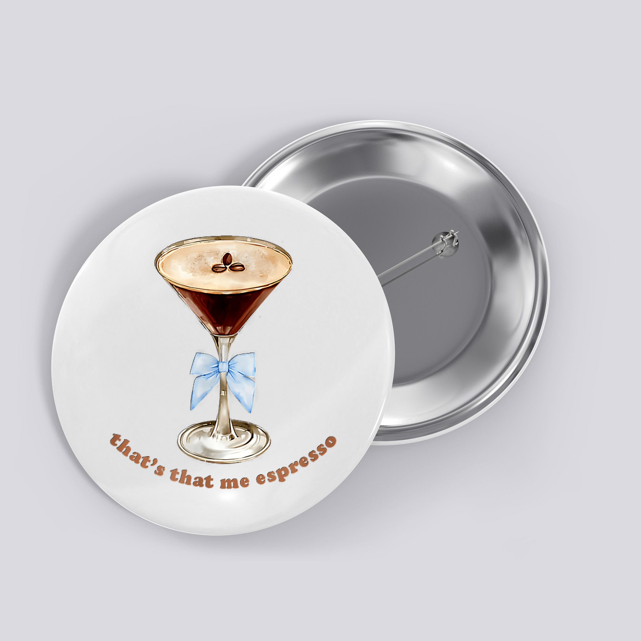 That’S That Me Espresso Espresso Martini Blue Bow Button