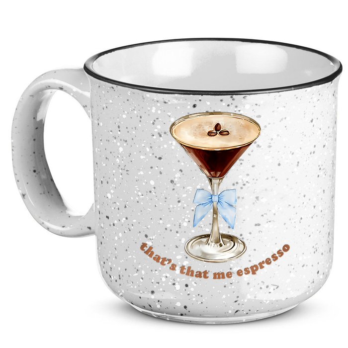 That’S That Me Espresso Espresso Martini Blue Bow 15oz Campfire Ceramic Mug