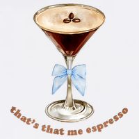 That’S That Me Espresso Espresso Martini Blue Bow 15oz Campfire Ceramic Mug