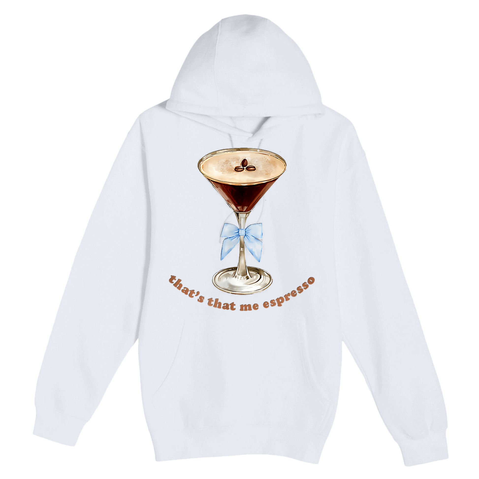 That’S That Me Espresso Espresso Martini Blue Bow Premium Pullover Hoodie