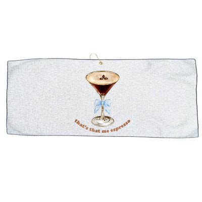 That’S That Me Espresso Espresso Martini Blue Bow Large Microfiber Waffle Golf Towel