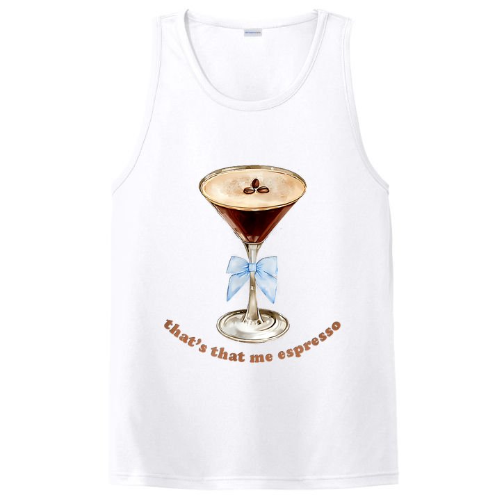 That’S That Me Espresso Espresso Martini Blue Bow PosiCharge Competitor Tank