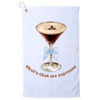That’S That Me Espresso Espresso Martini Blue Bow Golf Towel