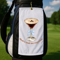 That’S That Me Espresso Espresso Martini Blue Bow Golf Towel