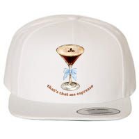 That’S That Me Espresso Espresso Martini Blue Bow Wool Snapback Cap