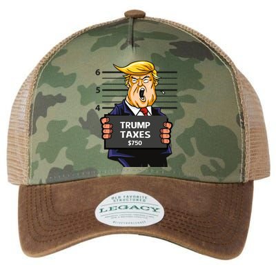 Trump Taxes Meaningful Gift Prison Mug Shot $750 Fraud Lock Him Up Gift Legacy Tie Dye Trucker Hat