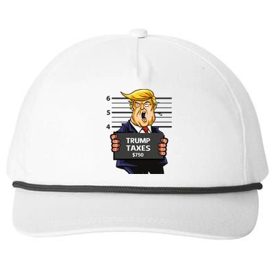 Trump Taxes Meaningful Gift Prison Mug Shot $750 Fraud Lock Him Up Gift Snapback Five-Panel Rope Hat