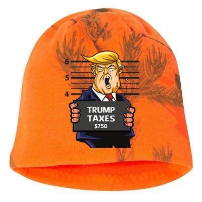 Trump Taxes Meaningful Gift Prison Mug Shot $750 Fraud Lock Him Up Gift Kati - Camo Knit Beanie