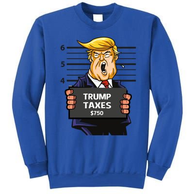 Trump Taxes Meaningful Gift Prison Mug Shot $750 Fraud Lock Him Up Gift Sweatshirt