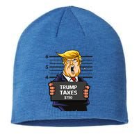 Trump Taxes Meaningful Gift Prison Mug Shot $750 Fraud Lock Him Up Gift Sustainable Beanie