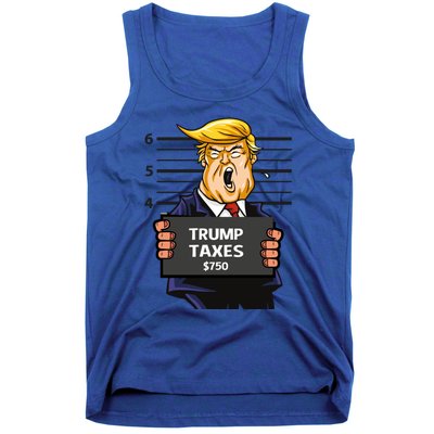 Trump Taxes Meaningful Gift Prison Mug Shot $750 Fraud Lock Him Up Gift Tank Top