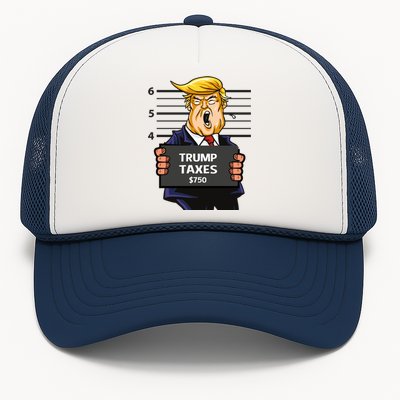 Trump Taxes Meaningful Gift Prison Mug Shot $750 Fraud Lock Him Up Gift Trucker Hat