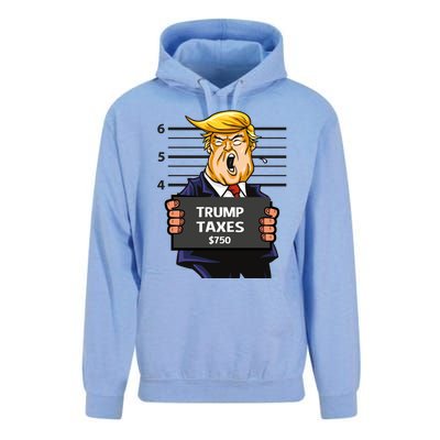 Trump Taxes Meaningful Gift Prison Mug Shot $750 Fraud Lock Him Up Gift Unisex Surf Hoodie