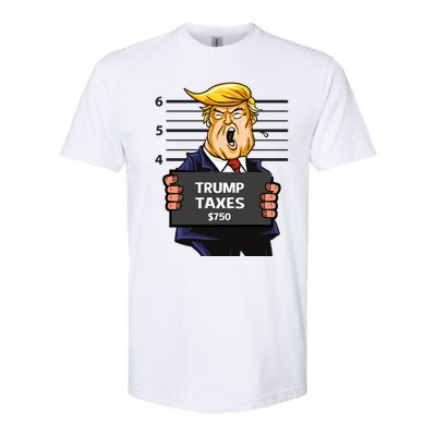 Trump Taxes Meaningful Gift Prison Mug Shot $750 Fraud Lock Him Up Gift Softstyle® CVC T-Shirt