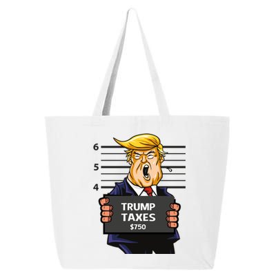 Trump Taxes Meaningful Gift Prison Mug Shot $750 Fraud Lock Him Up Gift 25L Jumbo Tote