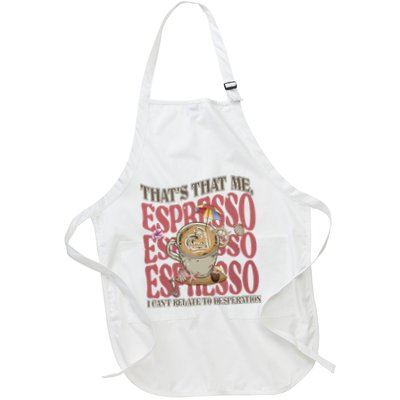 That’S That Me Espresso Full-Length Apron With Pockets