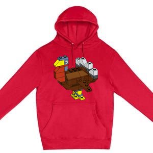 Tukey Thanksgiving Master Builder Block Brick Building Premium Pullover Hoodie